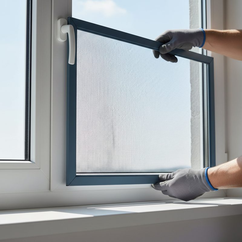 Instalación de mosquitera en ventana